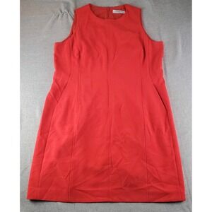 MM LaFleur Annie Dress A-line Shift Womens Size 18 Red Workwear Business